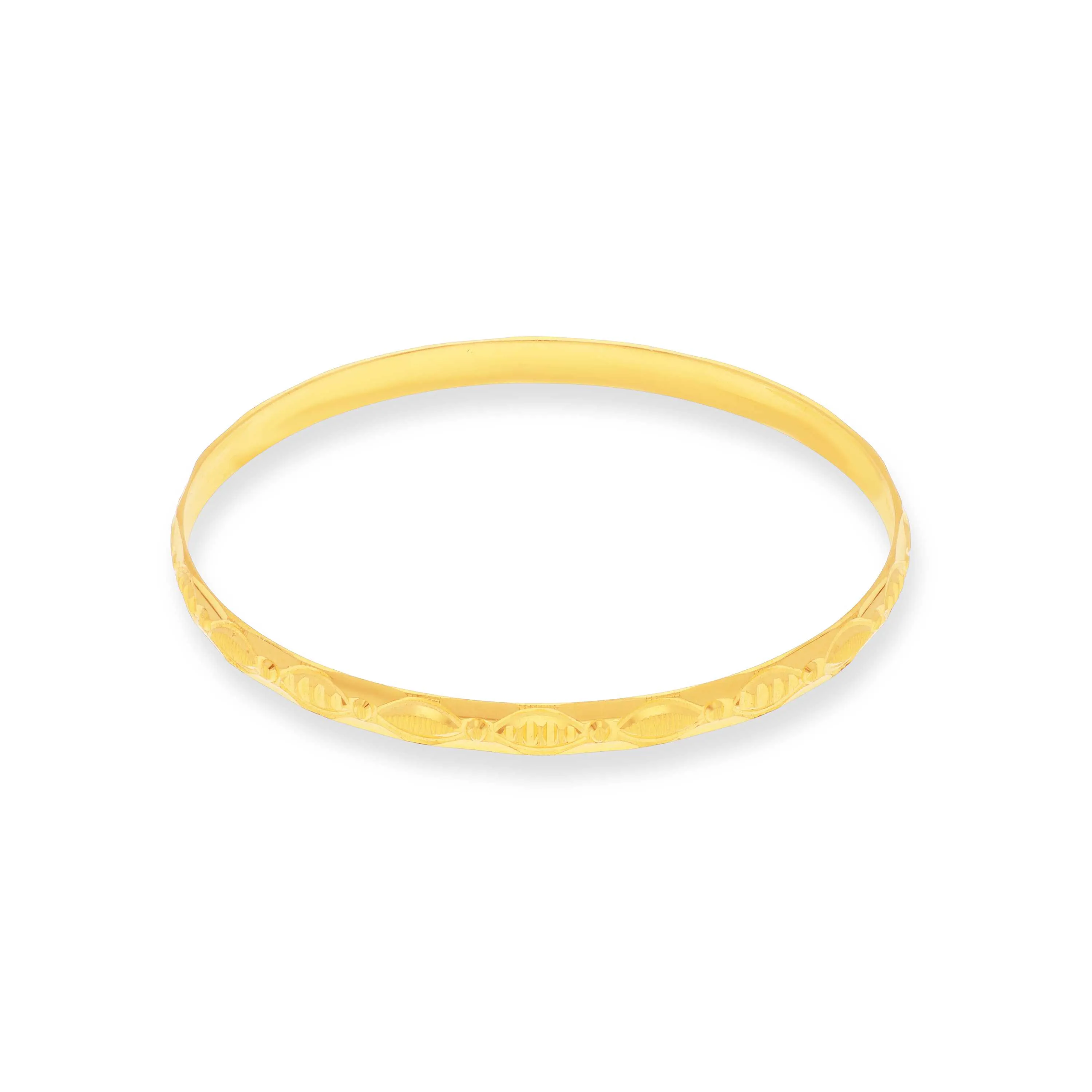 Classic Finely Detailed And Crafted 22KT Gold Bangles For Women