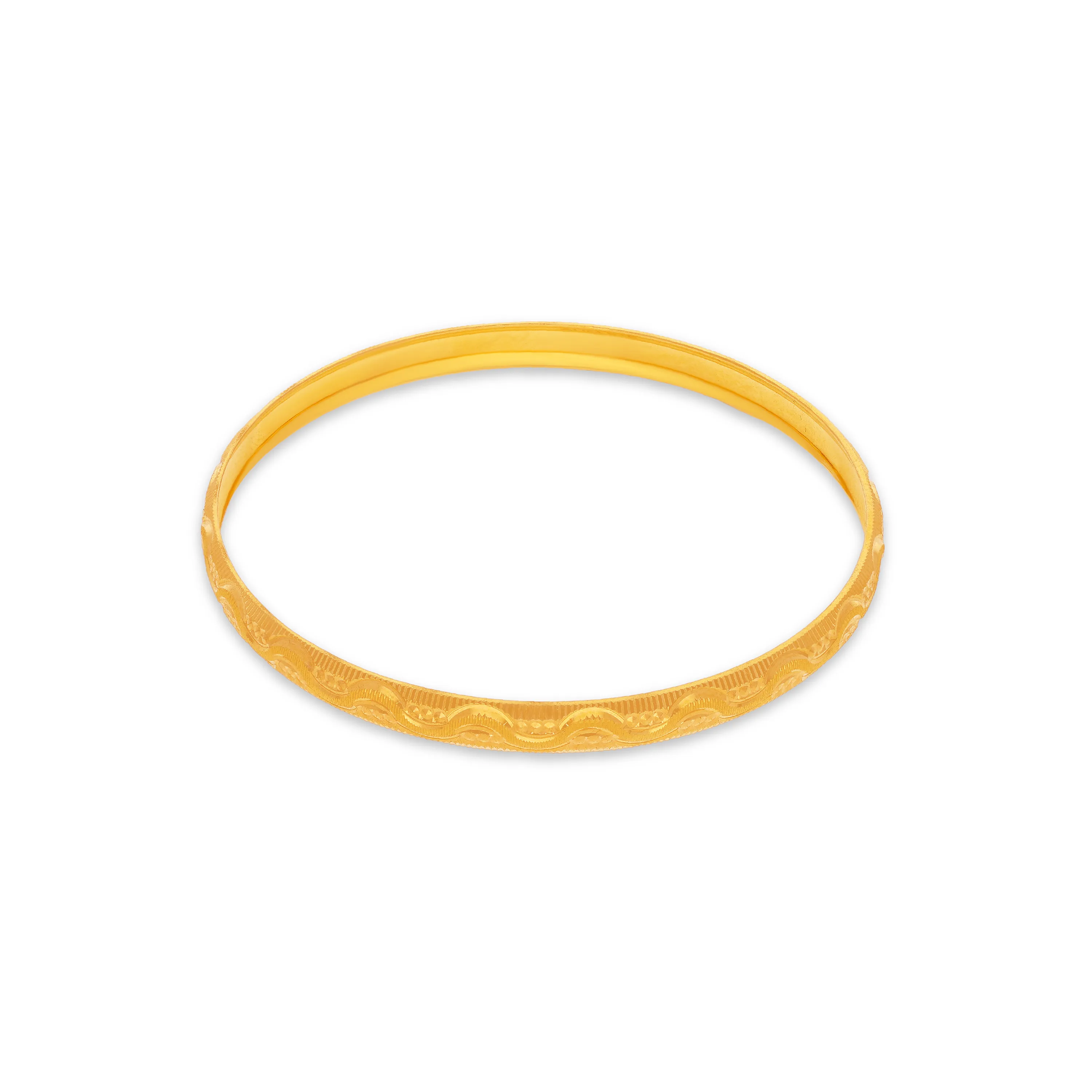 Classic Finely Detailed And Crafted 22KT Gold Bangles