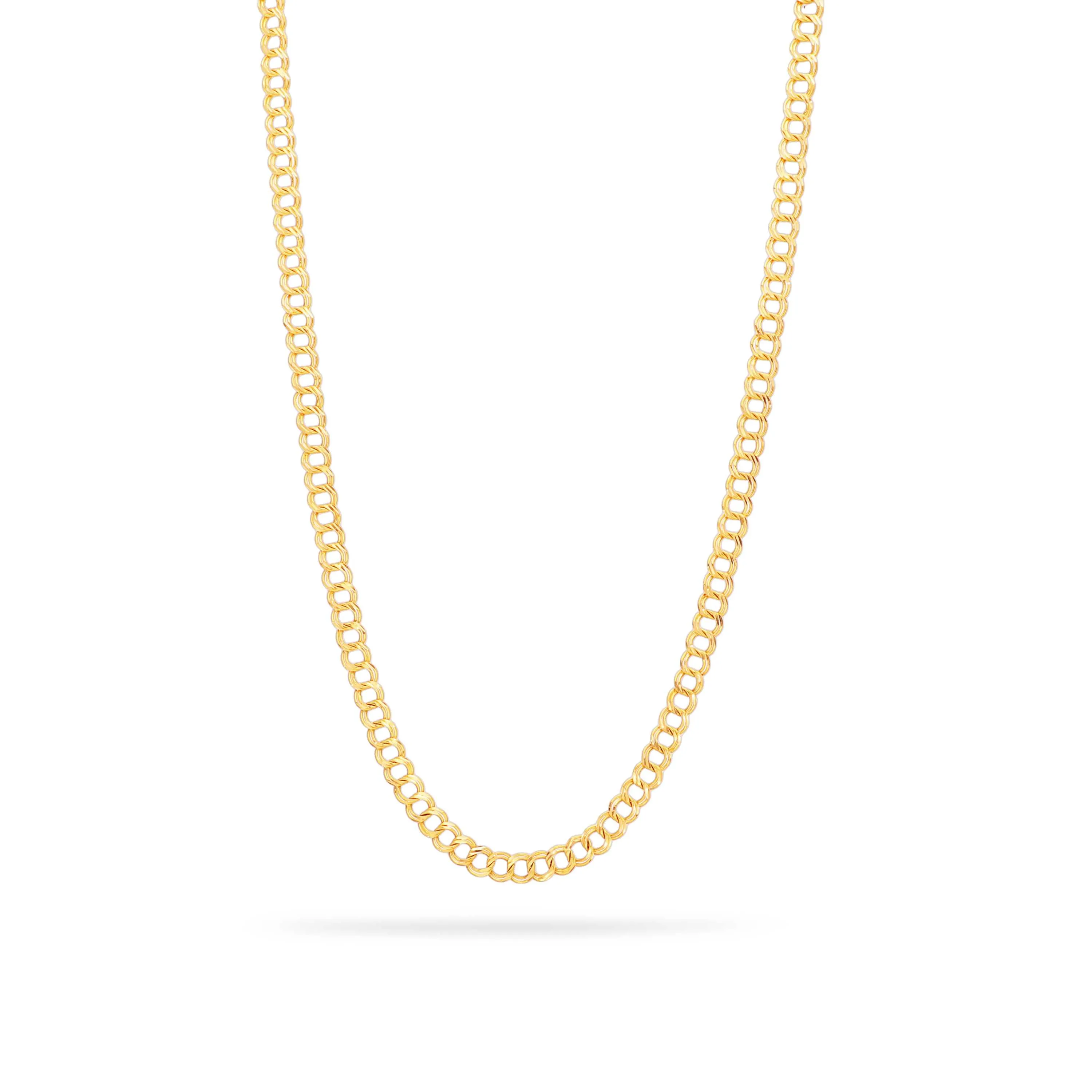 Classic Finely Detailed And Crafted 22KT Gold Casual Wear Chain For Men