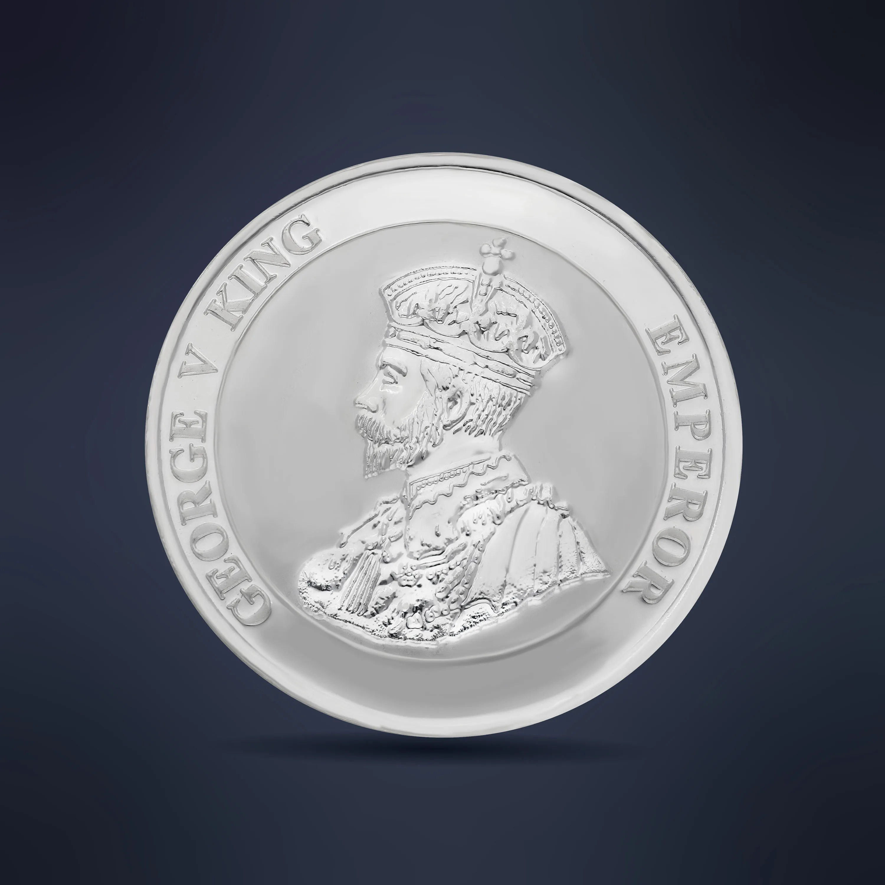 100gm King George Silver coin