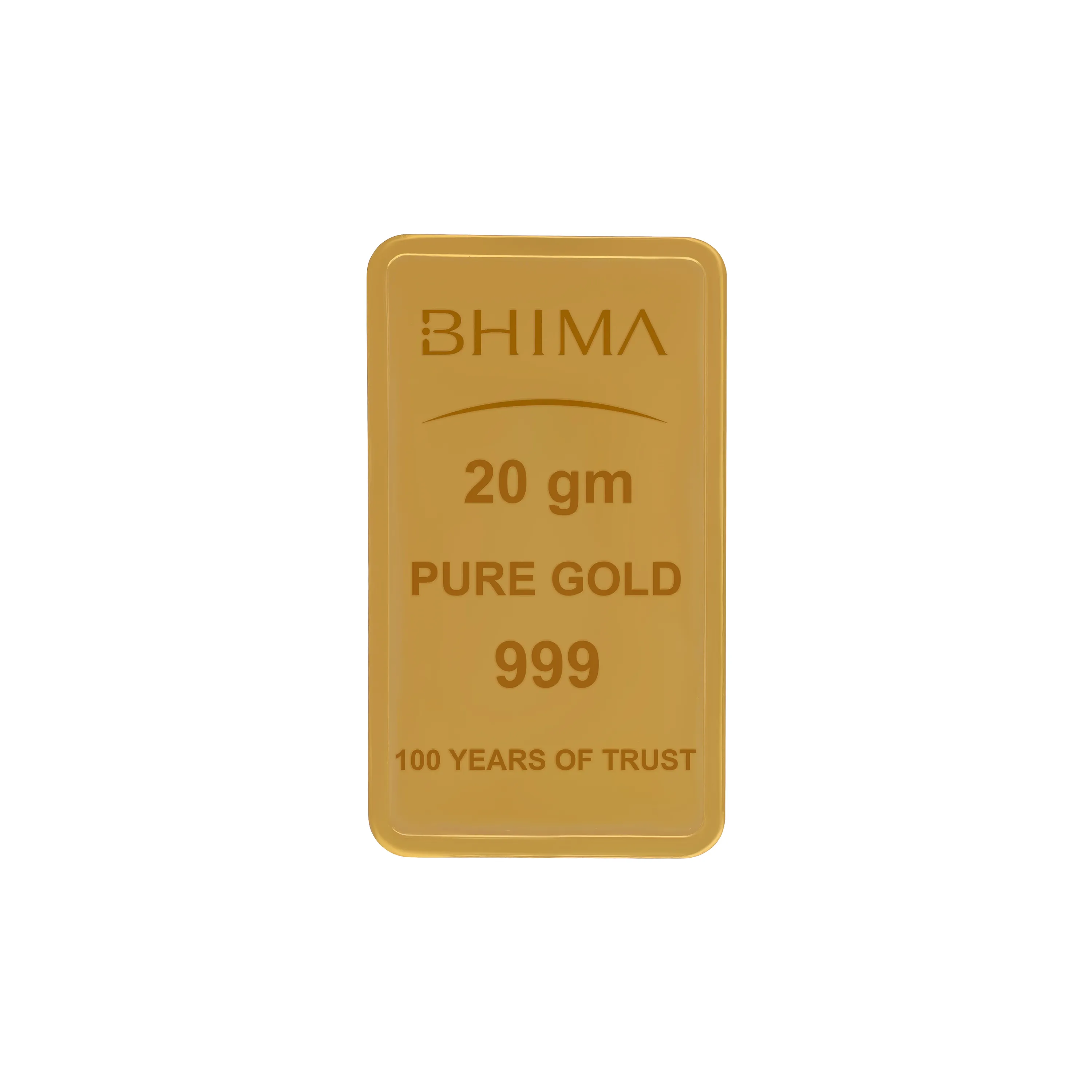 20 gm 24K 999 Pure Gold Bar