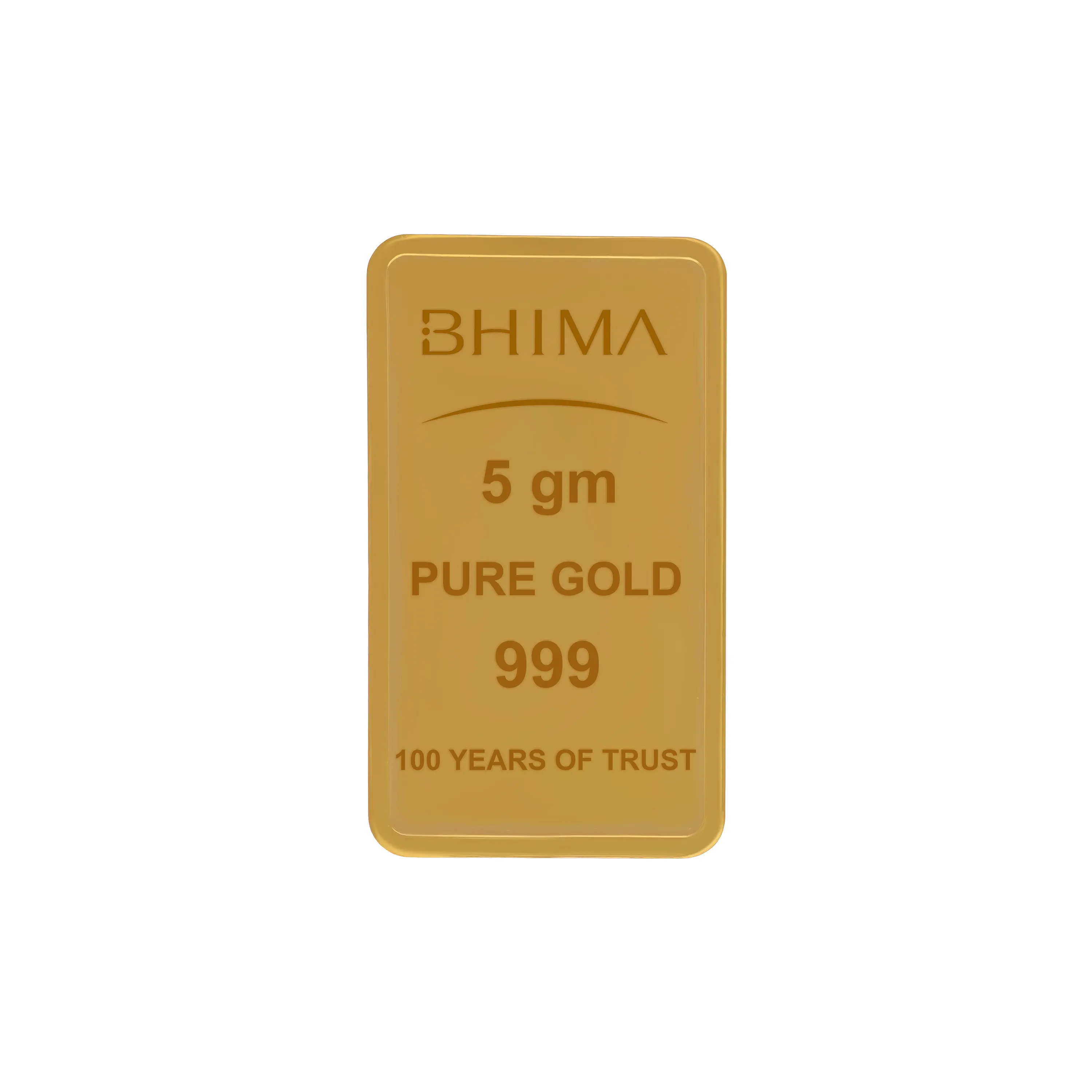 5 gm 24K 999 Pure Gold Bar