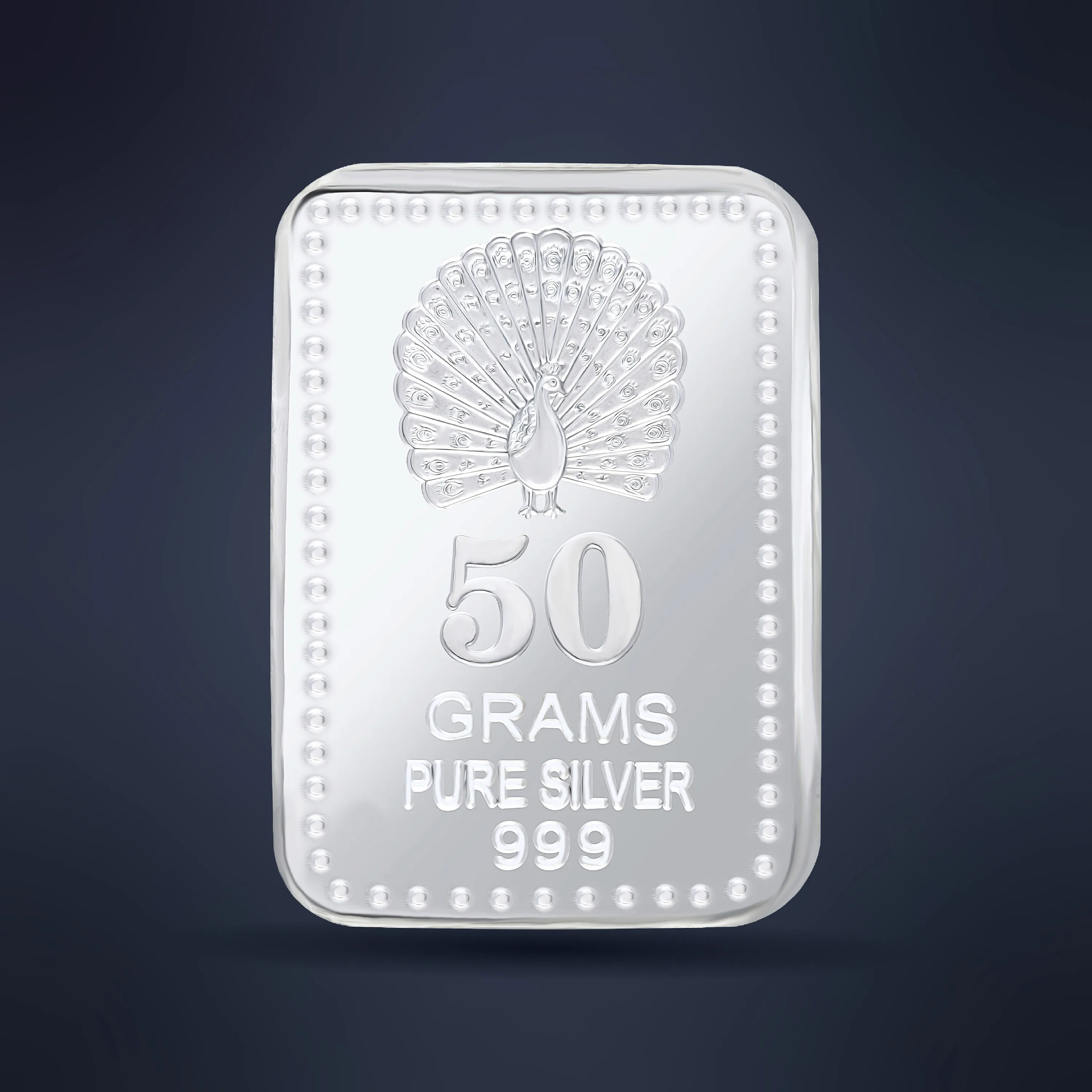 50gm Plain Silver Bar