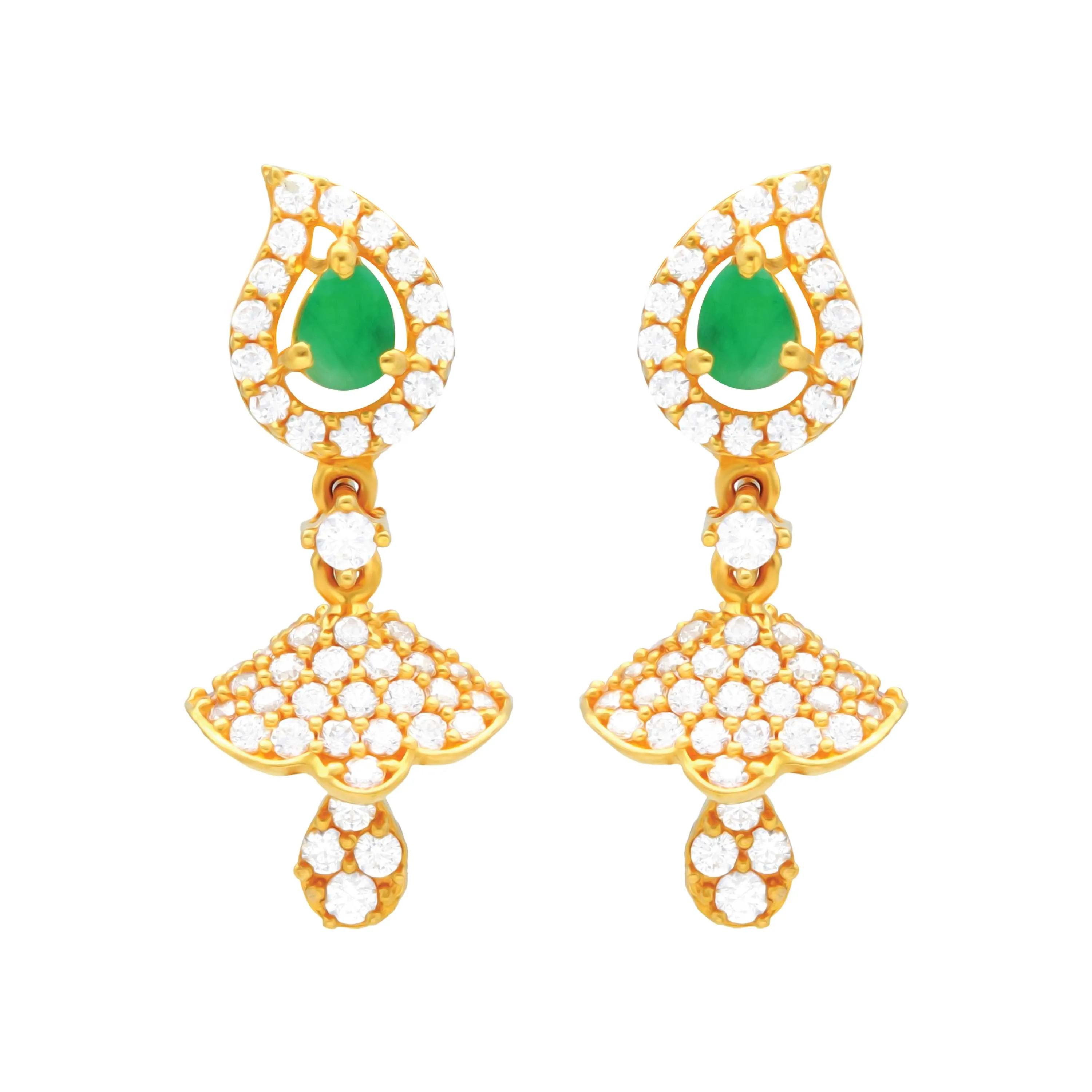  22 KT Yellow Gold Earrings - Women