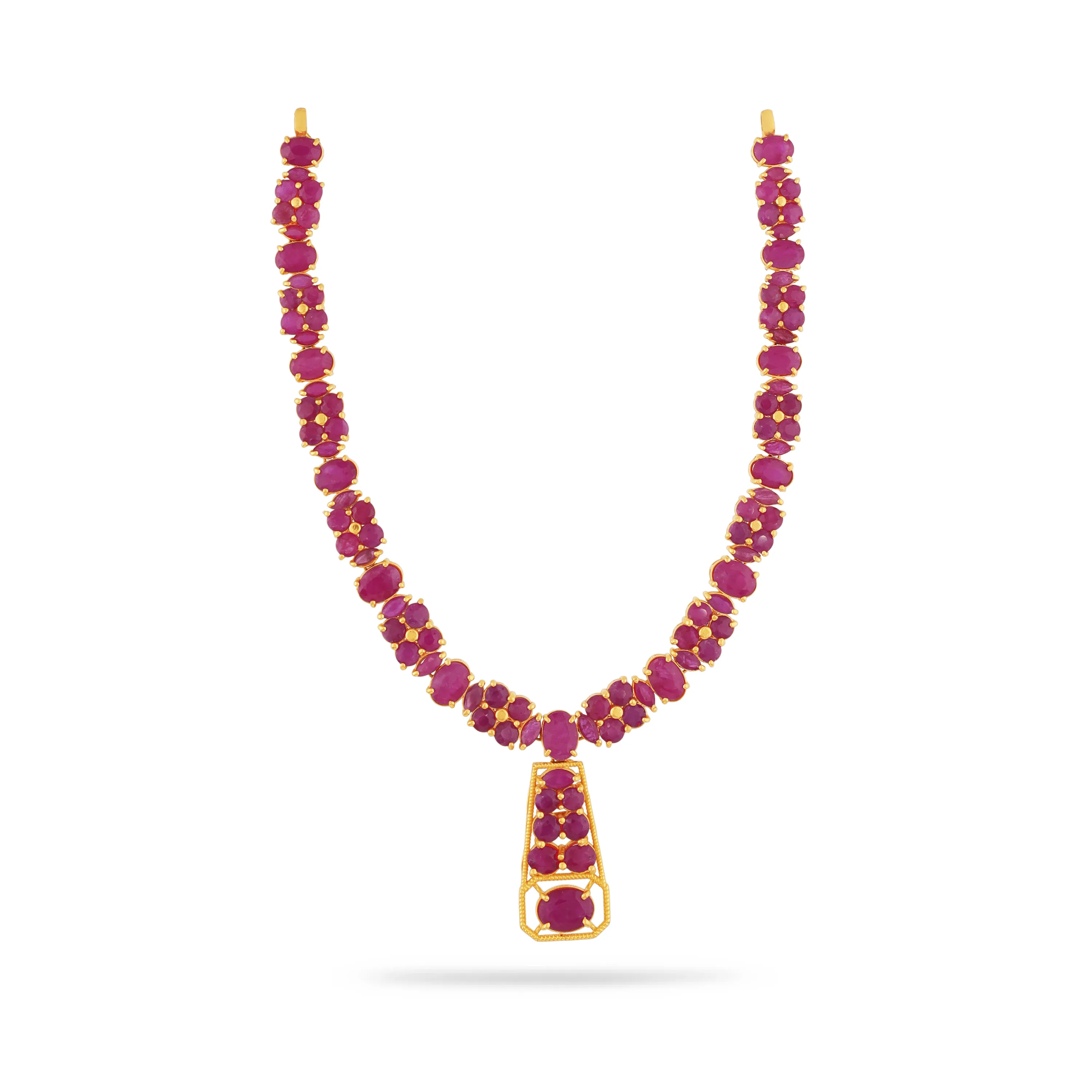 Studded And Detailed 22KT Gold Necklace