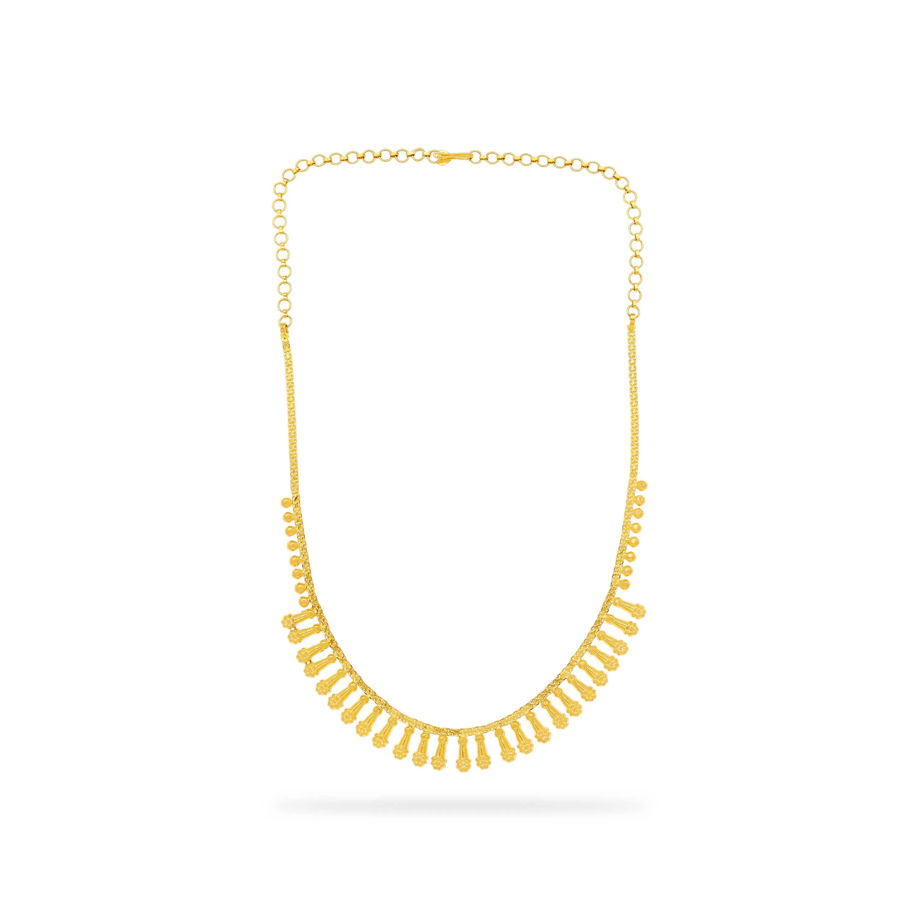 Gorgeously Detailed 22KT Gold Necklace