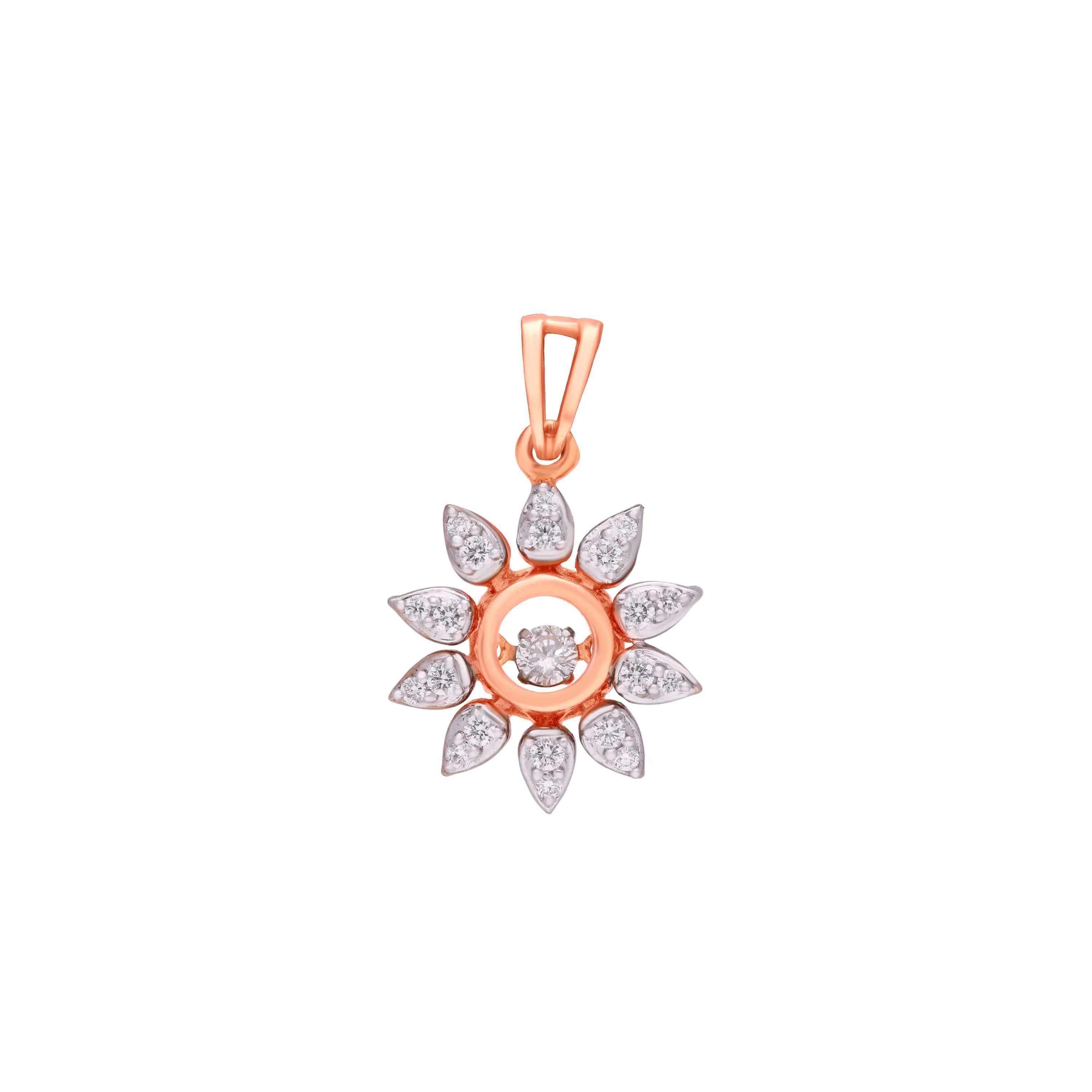 Glamorously Detailed And Diamond Studded 18KT Rose Gold Locket