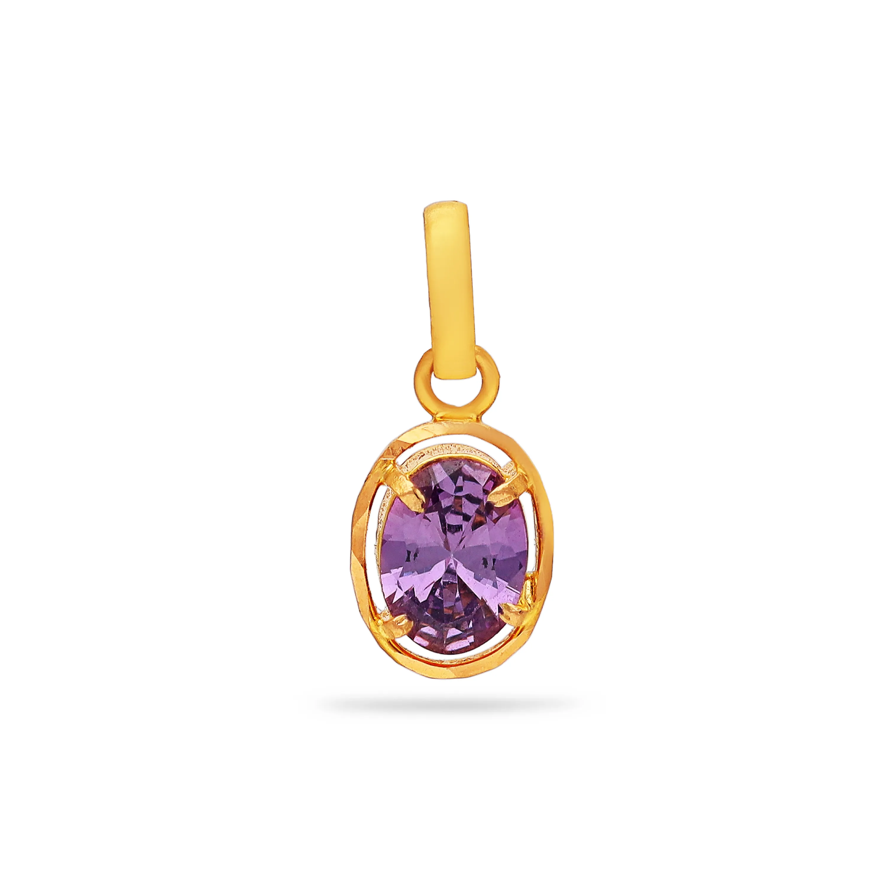 Studded And Detailed 22KT Gold Locket For Women