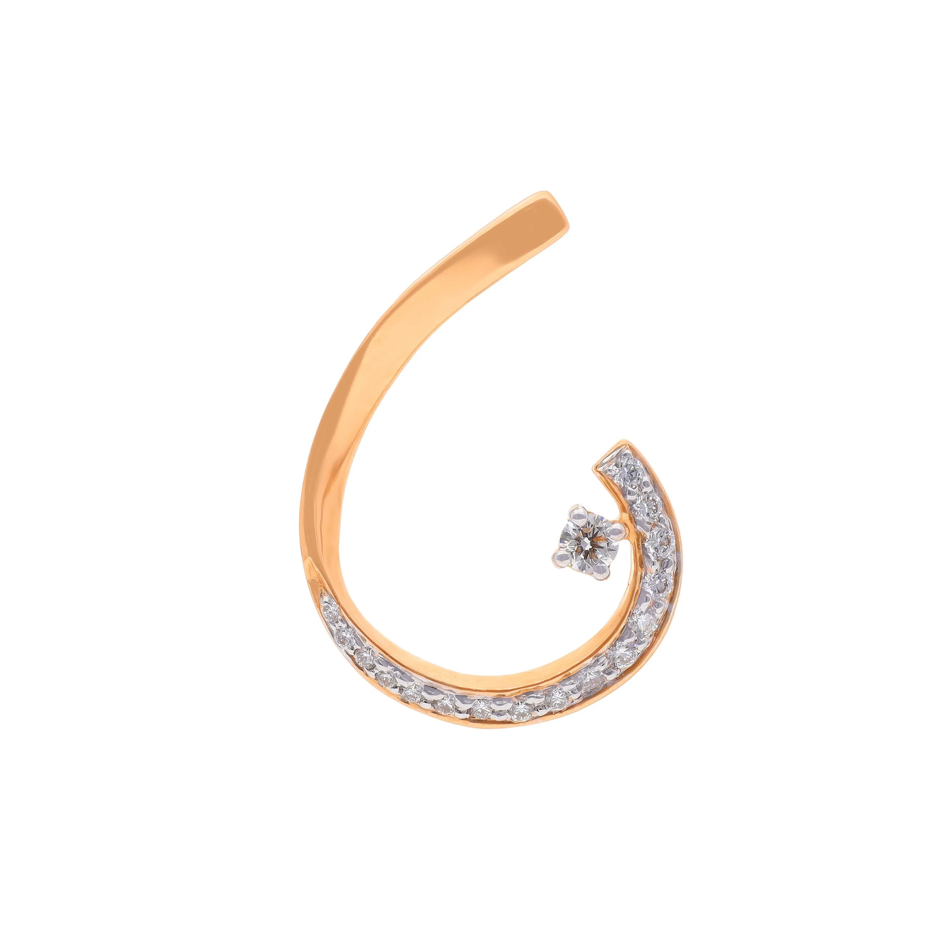 Glamorously Detailed And Diamond Studded 18KT Rose Gold Locket
