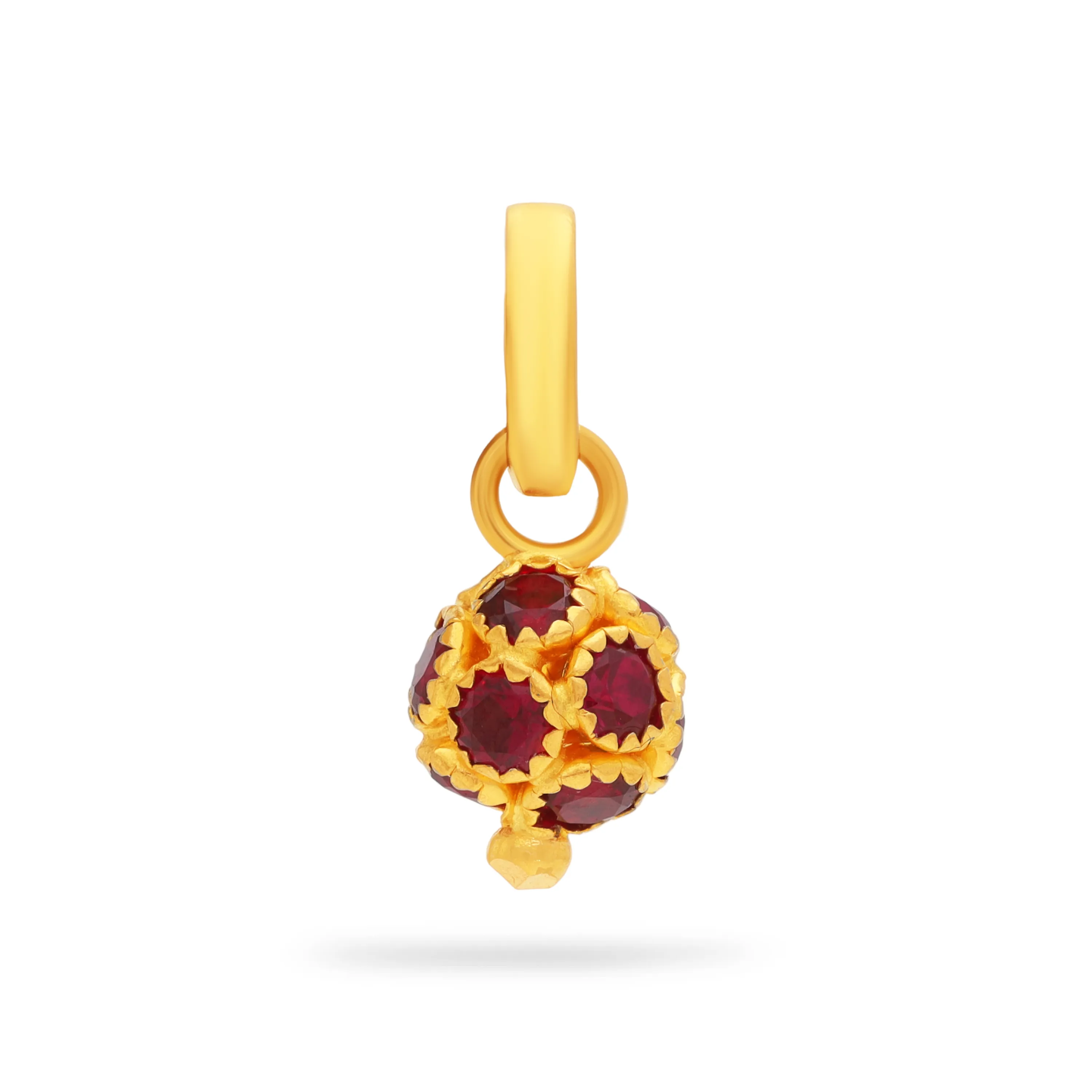 Studded And Detailed 22KT Gold Locket For Women