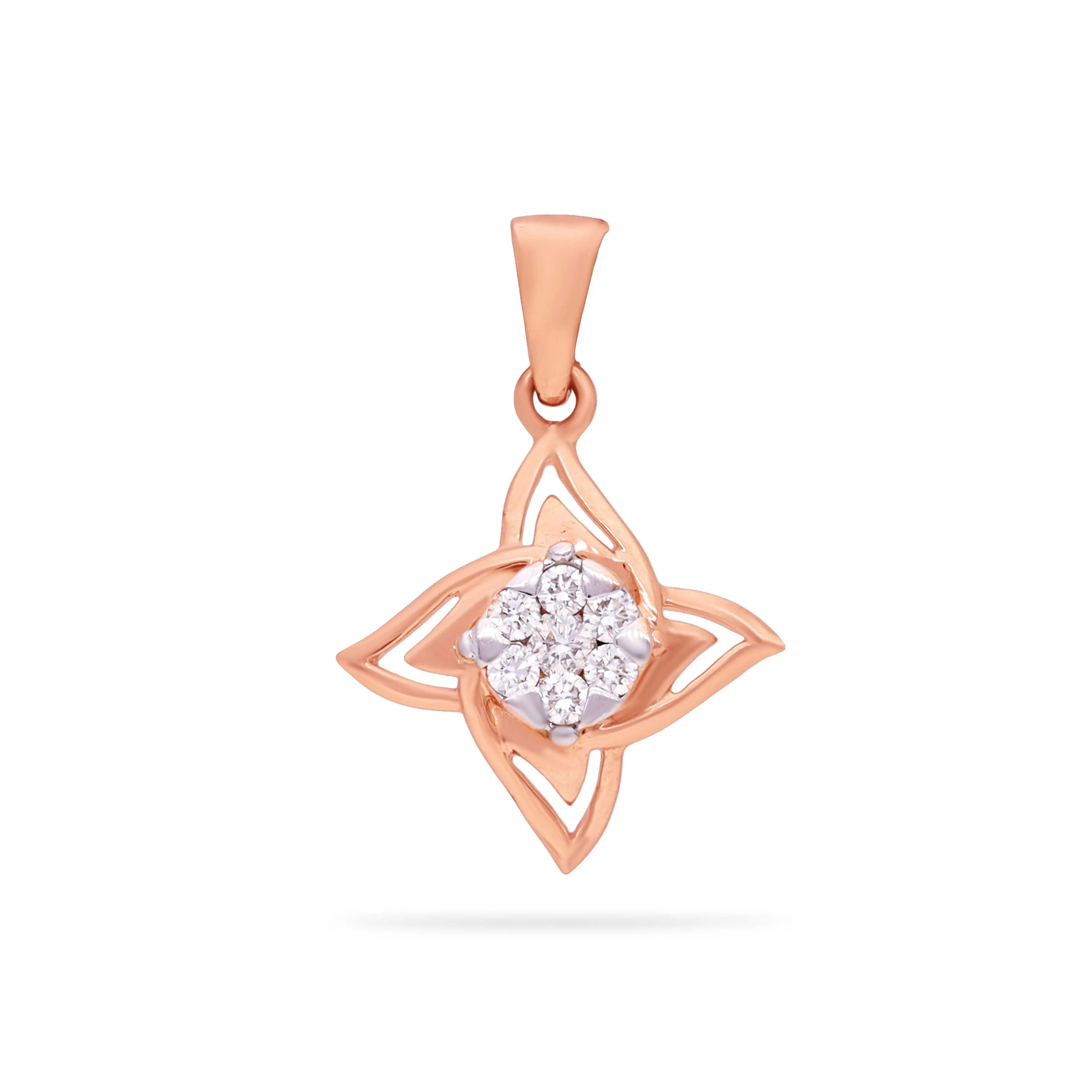 Glamorously Detailed And Diamond Studded 18KT Rose Gold Locket