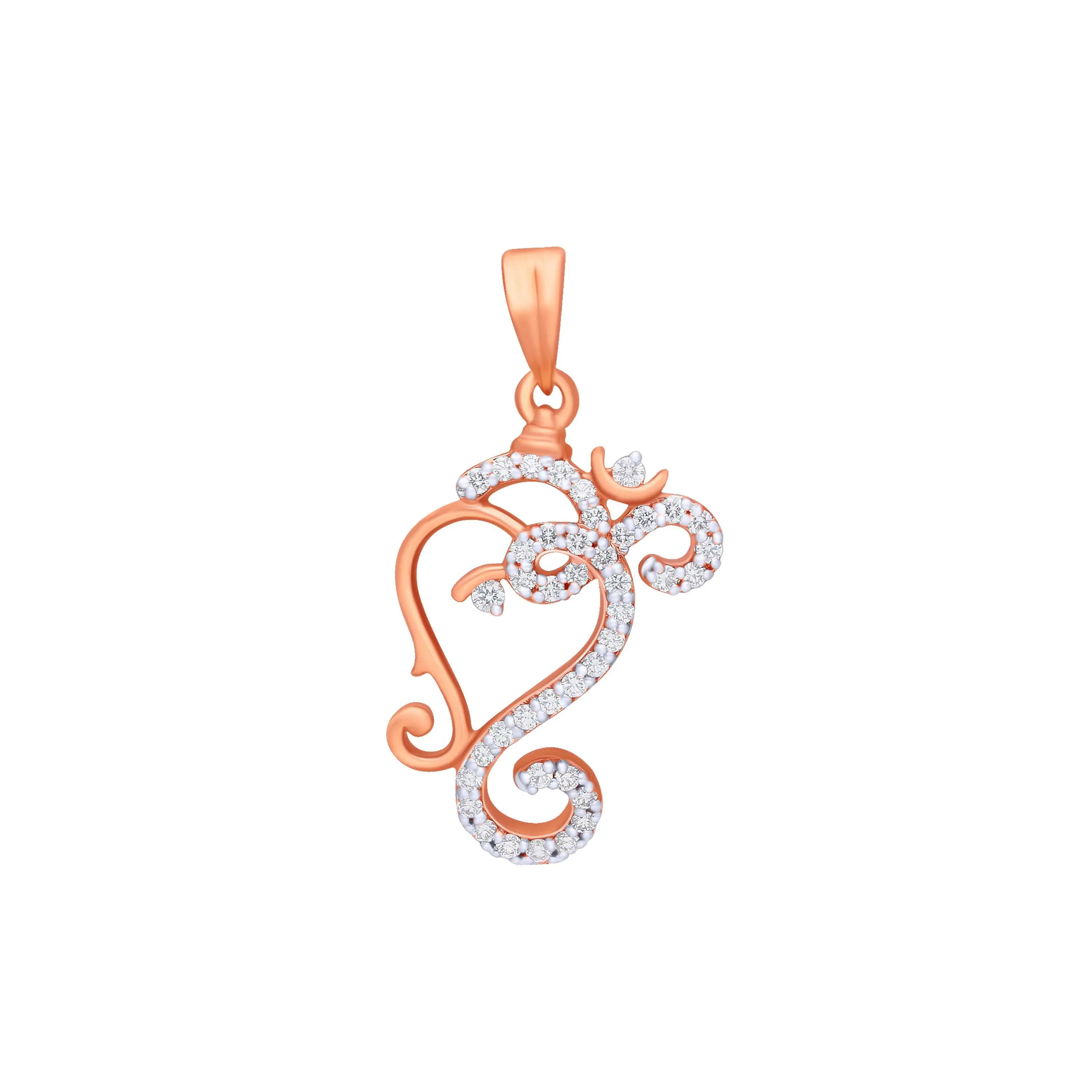 Divine Ganesha With Om 18KT Diamond Fancy Locket