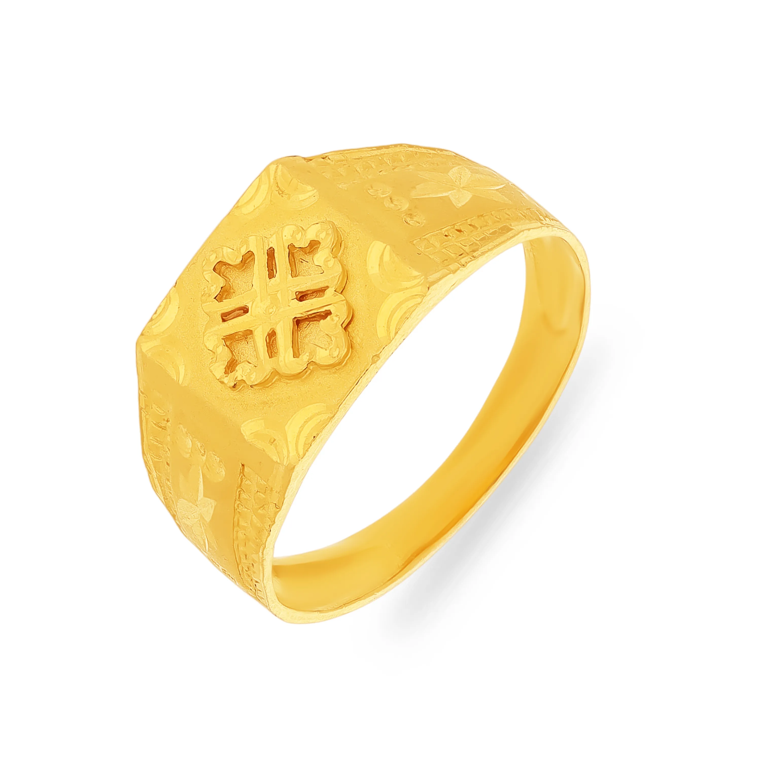 Classic Finely Detailed And Crafted 22KT Gold Ring