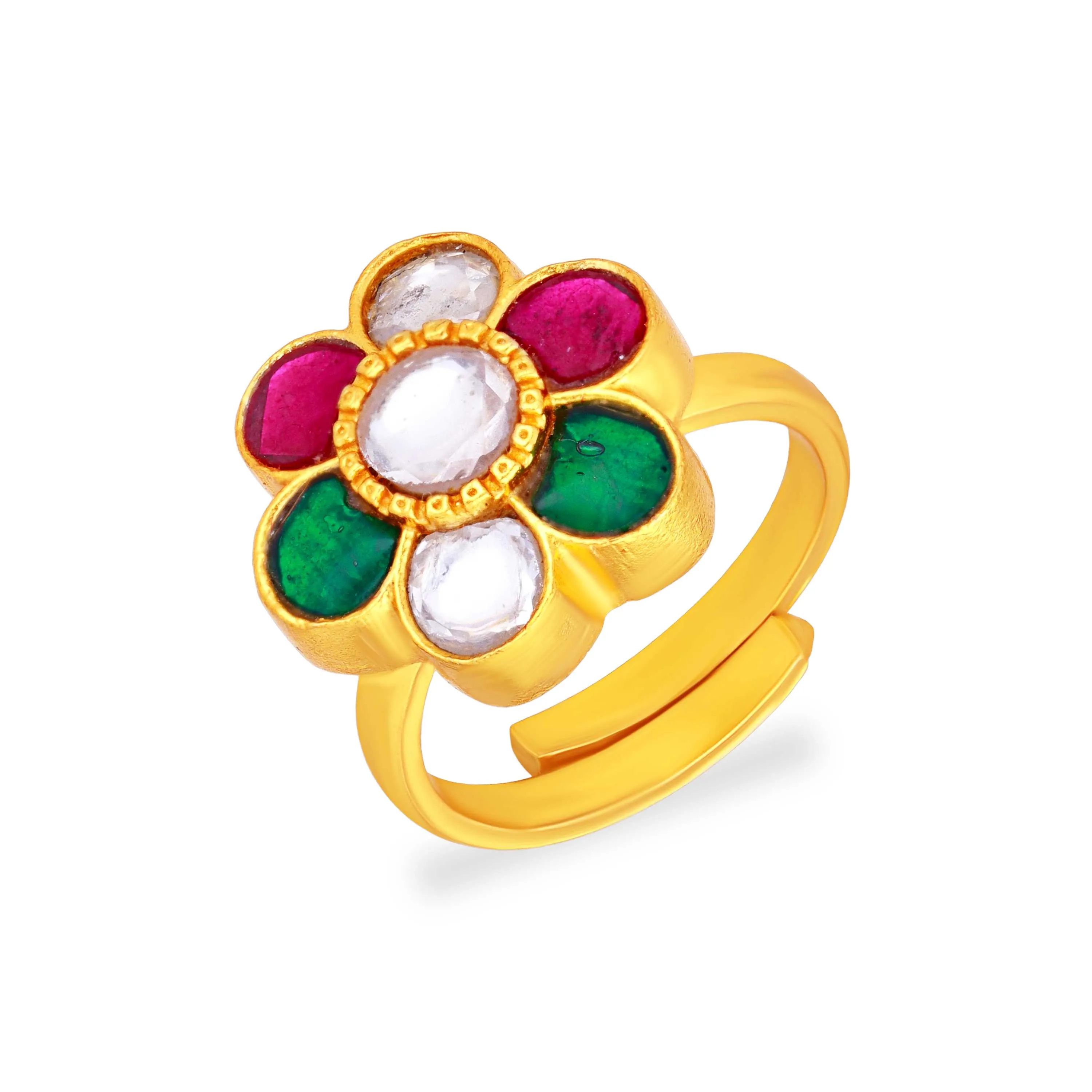 Gorgeously Detailed Floral Pattern Silver Ring For Women